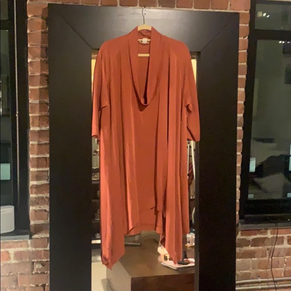 Cowl neck jersey dress